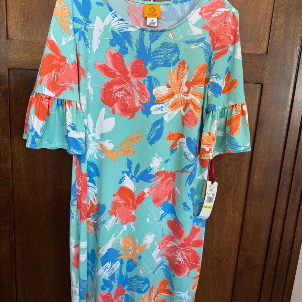 Ruby Rd. Multicolor Floral Dress - Picture 2 of 7